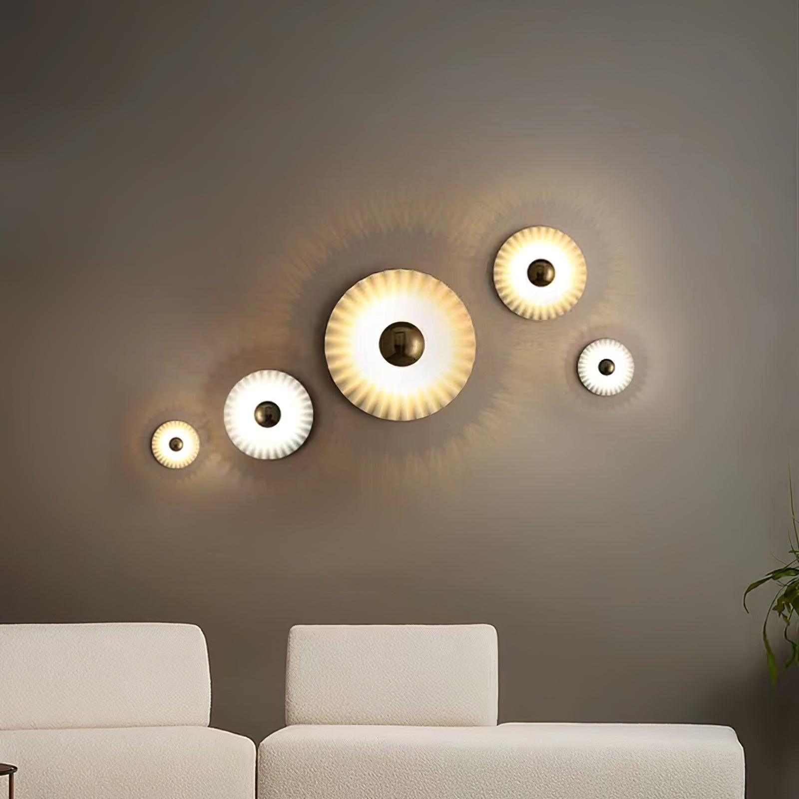 Tinsley Flush Wall Light, Bedroom Wall Sconce, detail 6