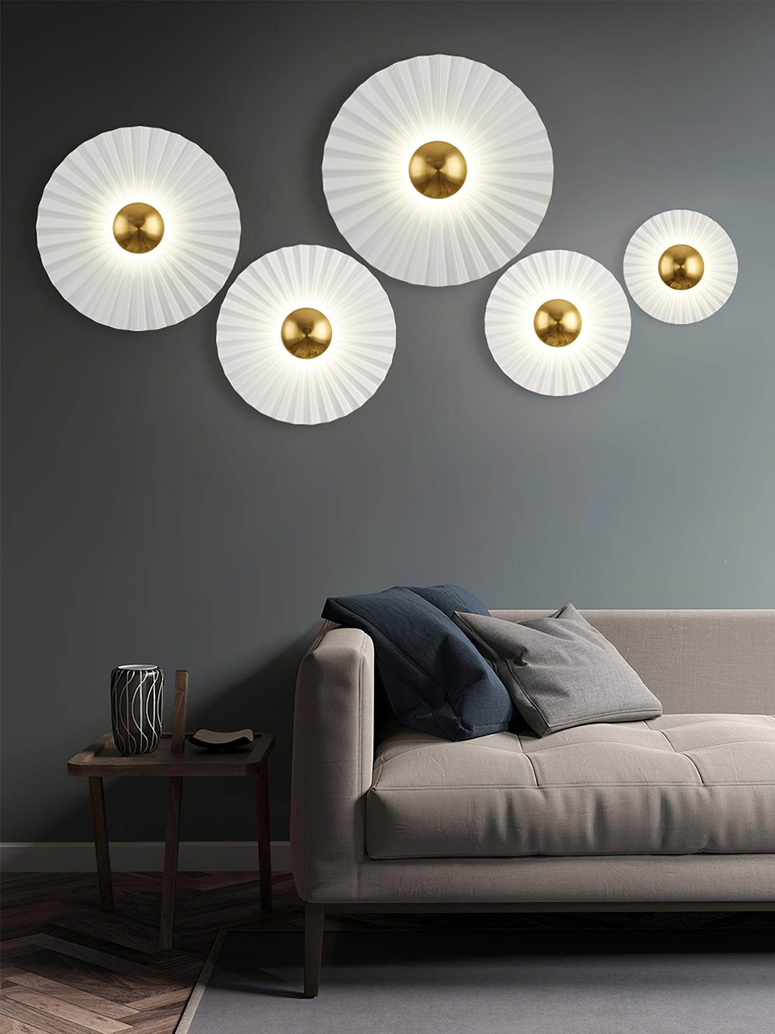 Tinsley Flush Wall Light, Bedroom Wall Sconce, detail 20