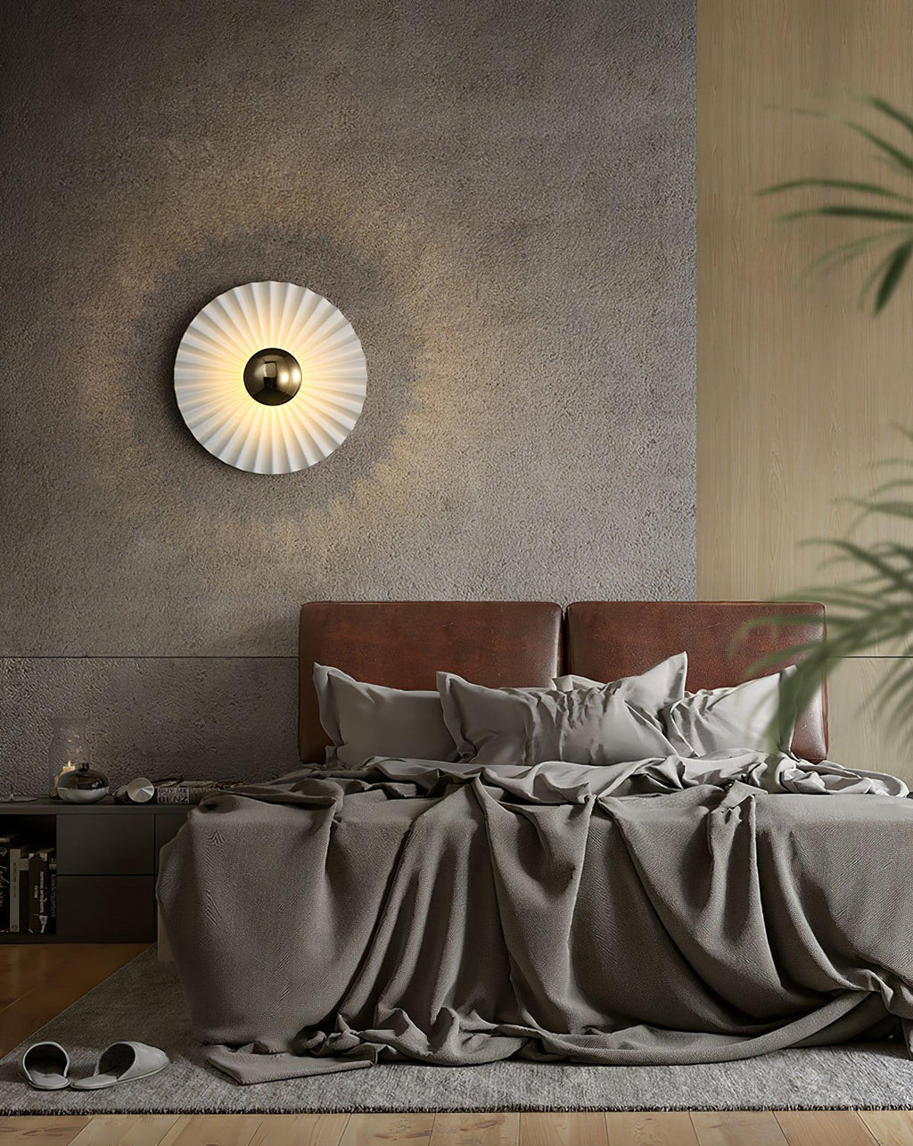 Tinsley Flush Wall Light, Bedroom Wall Sconce, detail 23