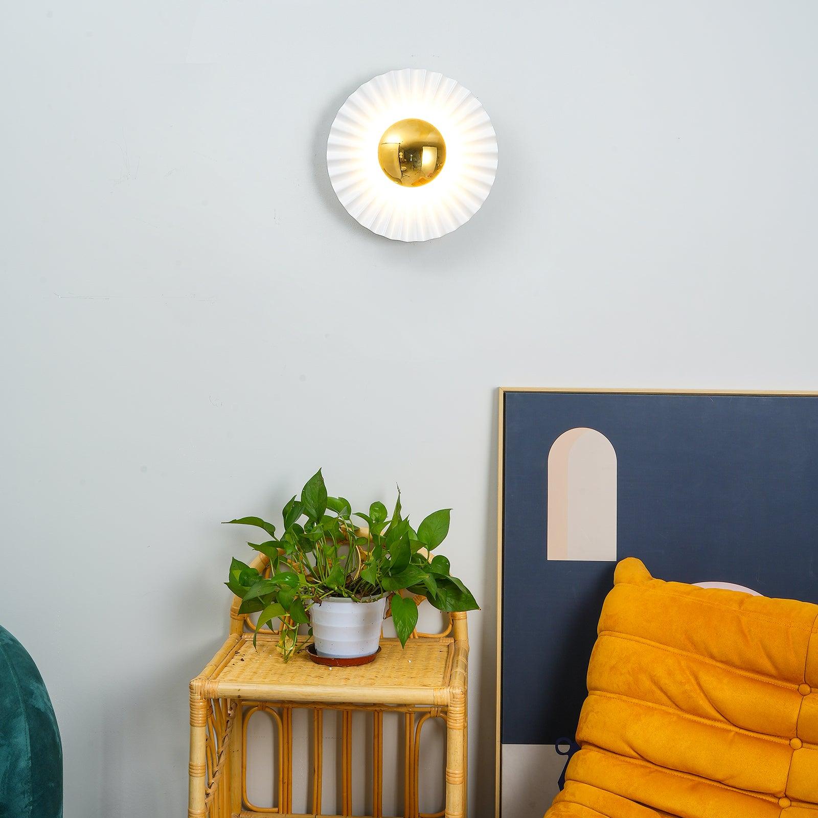 Tinsley Flush Wall Light, Bedroom Wall Sconce, detail 12