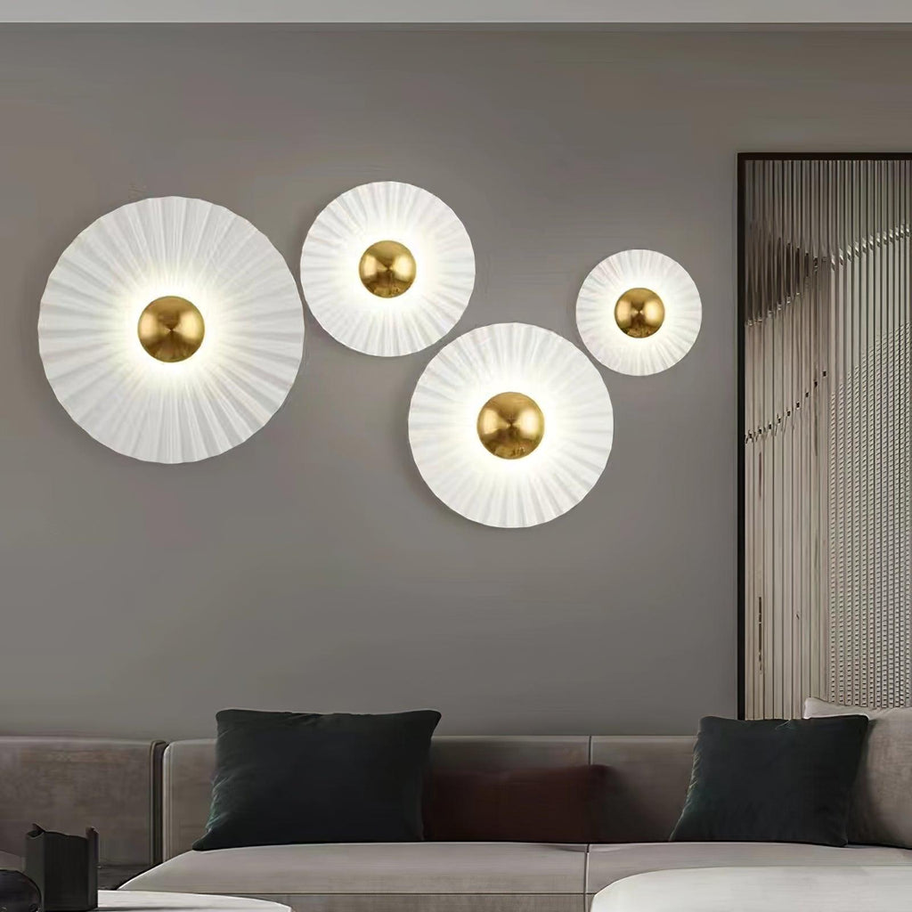 Tinsley Flush Wall Light, Bedroom Wall Sconce, detail 7