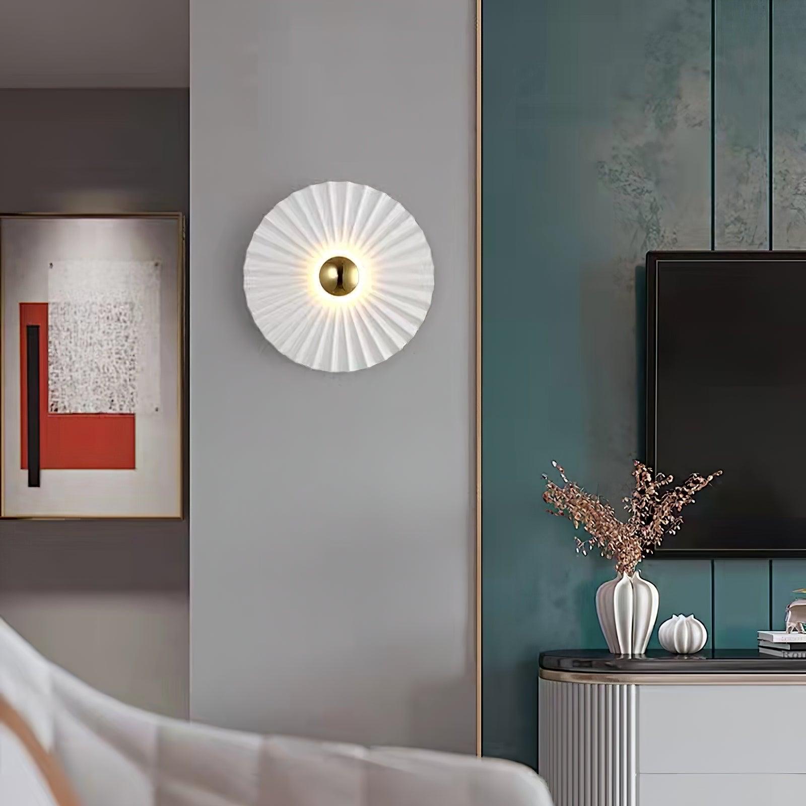 Tinsley Flush Wall Light, Bedroom Wall Sconce, detail 11