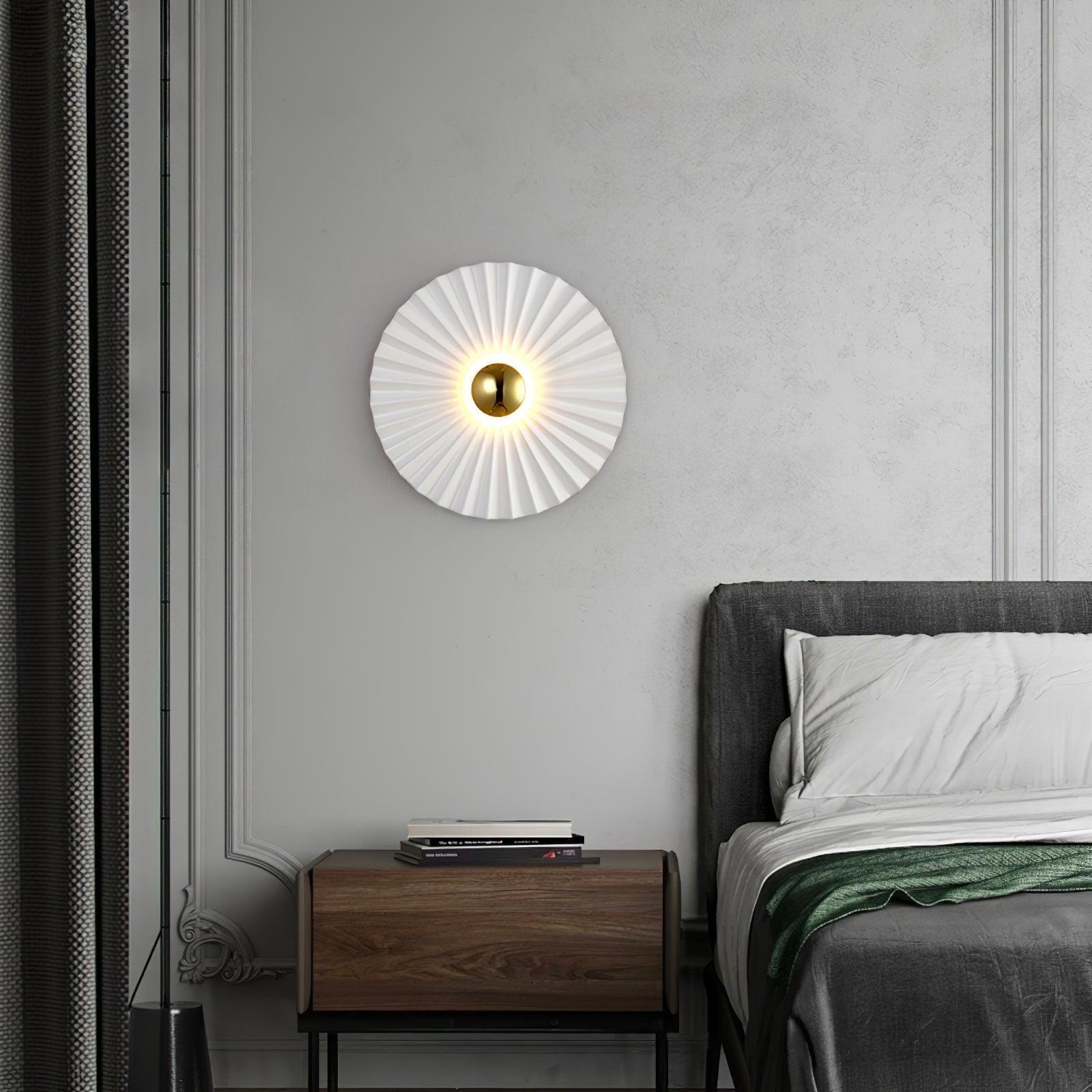 Tinsley Flush Wall Light, Bedroom Wall Sconce, detail 14