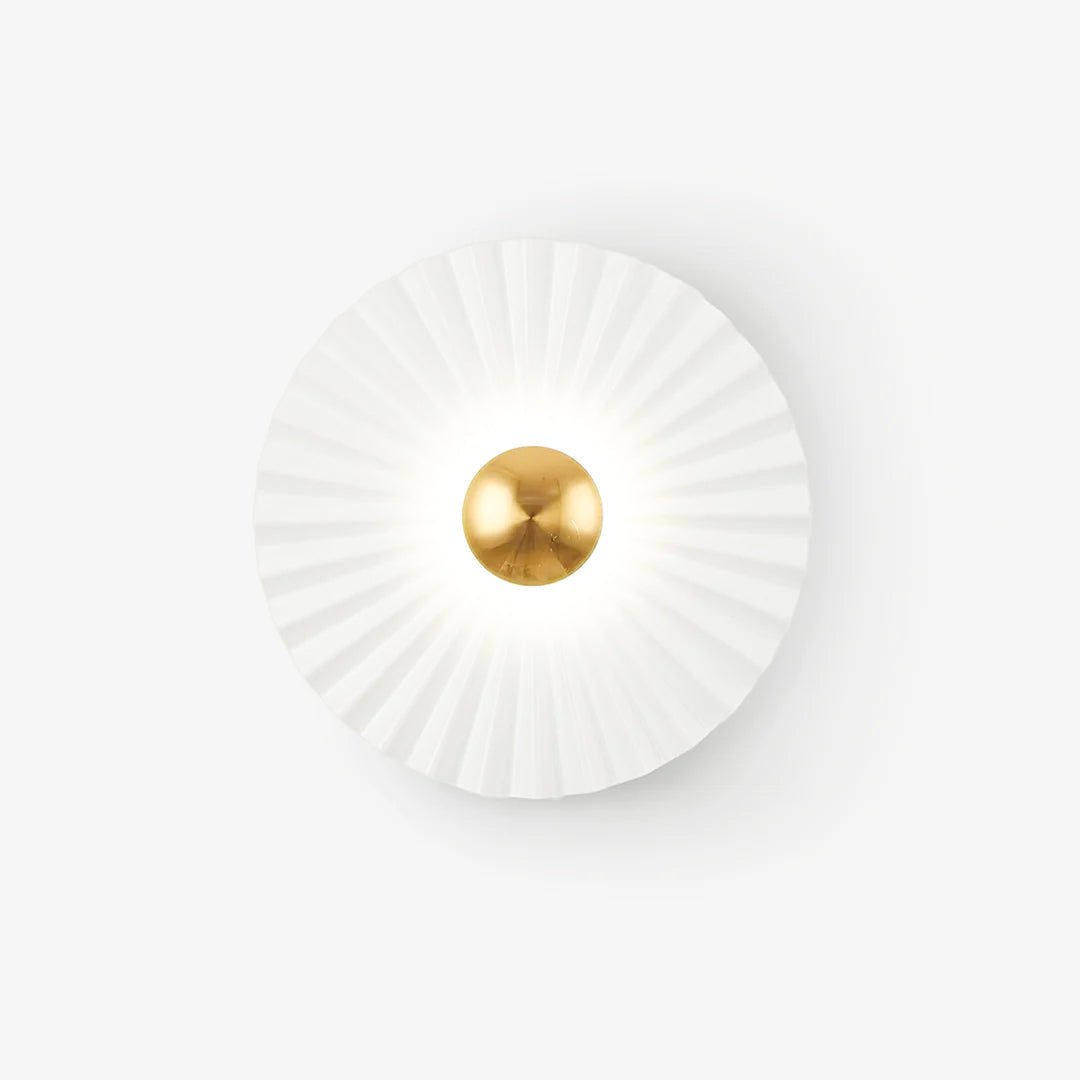 Tinsley Flush Wall Light, Bedroom Wall Sconce, Iron, Φ 15.7″ x H 15.7″