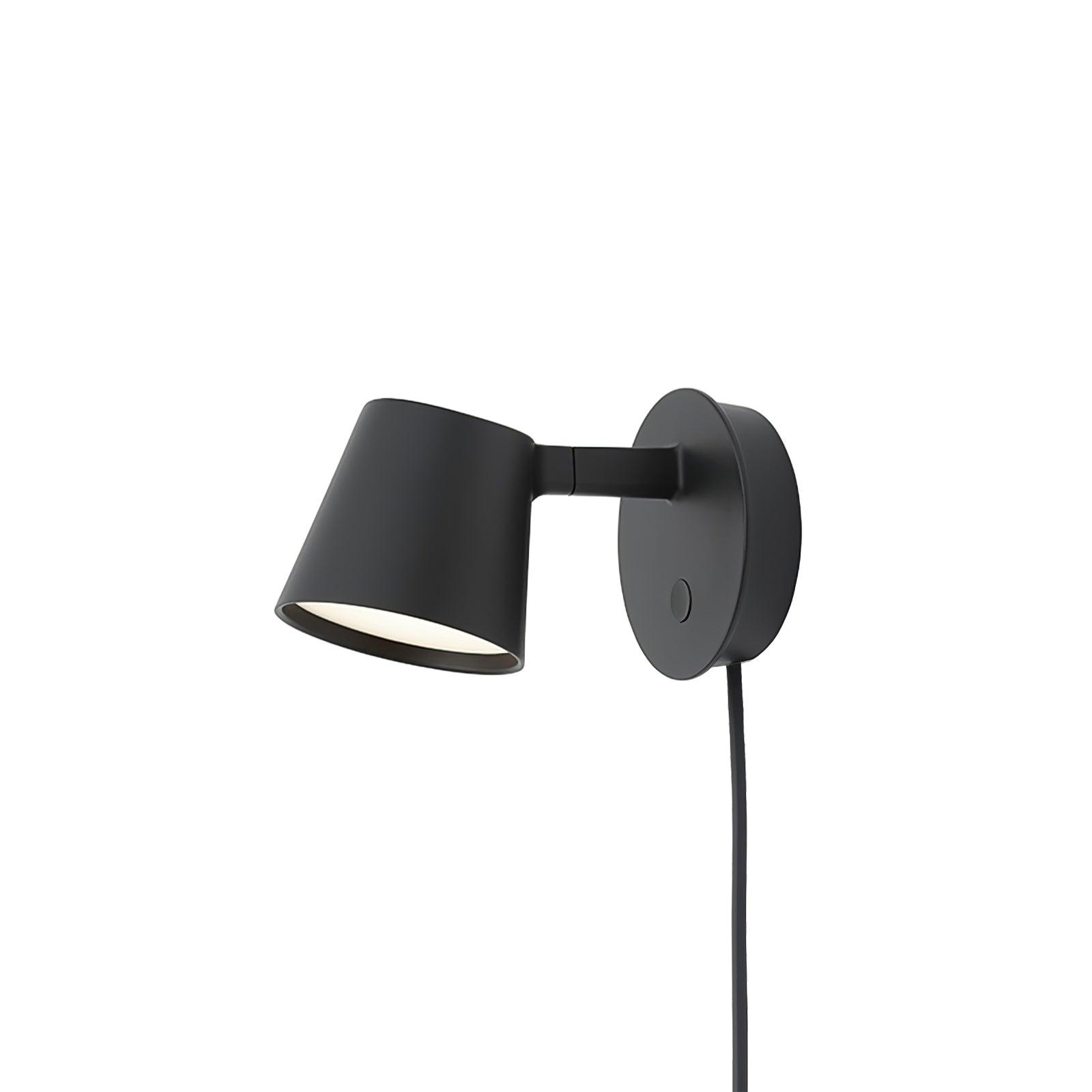 Tip Plug-In Wall Light, Plug-In Wall Sconce, Aluminum, L 16cm x H 9.5cm