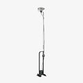 Toio Floor Light, Floor Lamp, Metal, White ∅ 8.3″ x H 62.2″