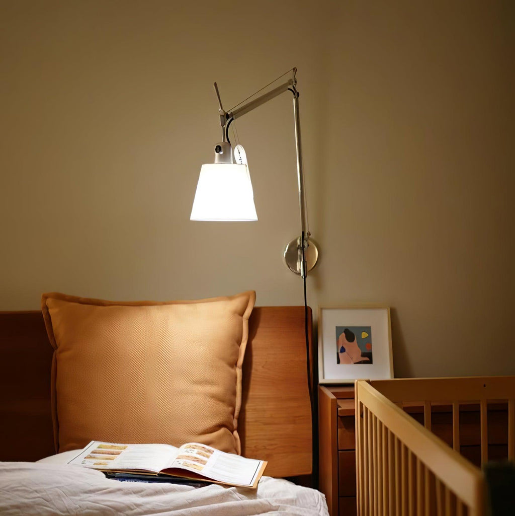 Rocker Contemporary Design Wall Light - ∅ 7.9″ x H 9.4″ Metal, Hardwired Wall Sconce, detail 9