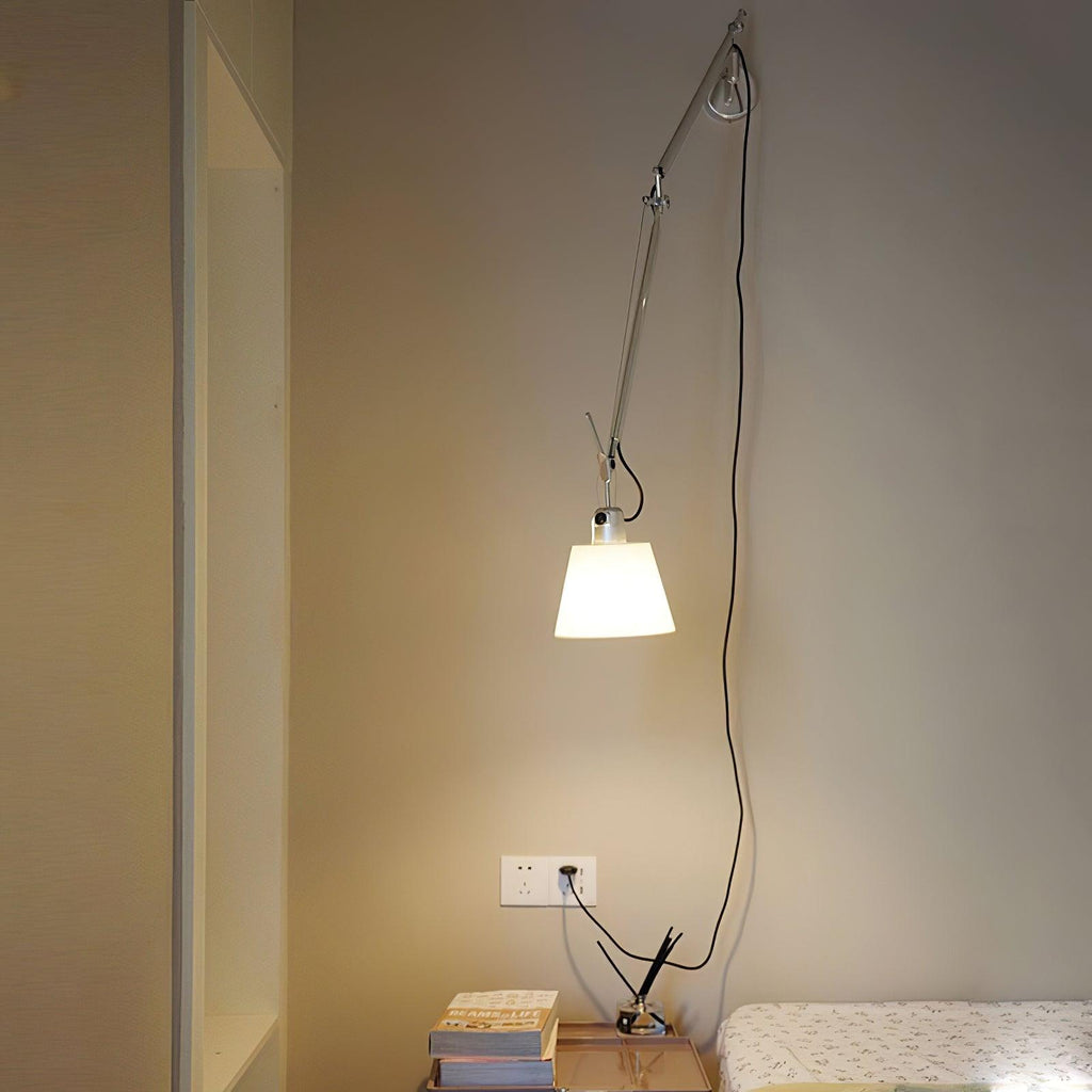 Rocker Contemporary Design Wall Light - ∅ 7.9″ x H 9.4″ Metal, Hardwired Wall Sconce, detail 7