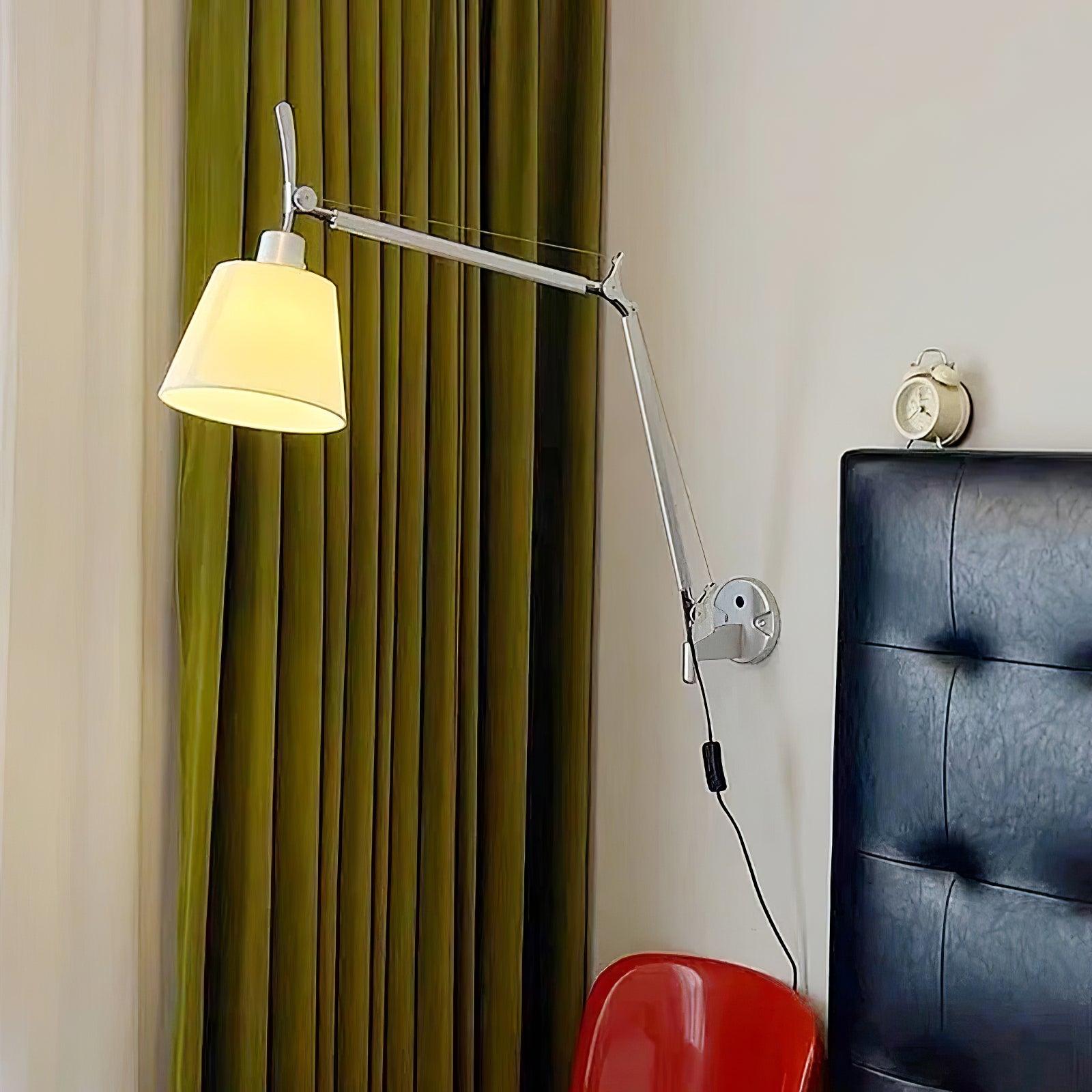 Rocker Contemporary Design Wall Light - ∅ 7.9″ x H 9.4″ Metal, Hardwired Wall Sconce, detail 3