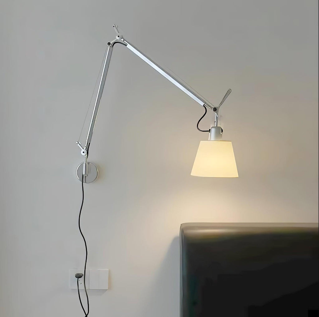 Rocker Contemporary Design Wall Light - ∅ 7.9″ x H 9.4″ Metal, Hardwired Wall Sconce, detail 10