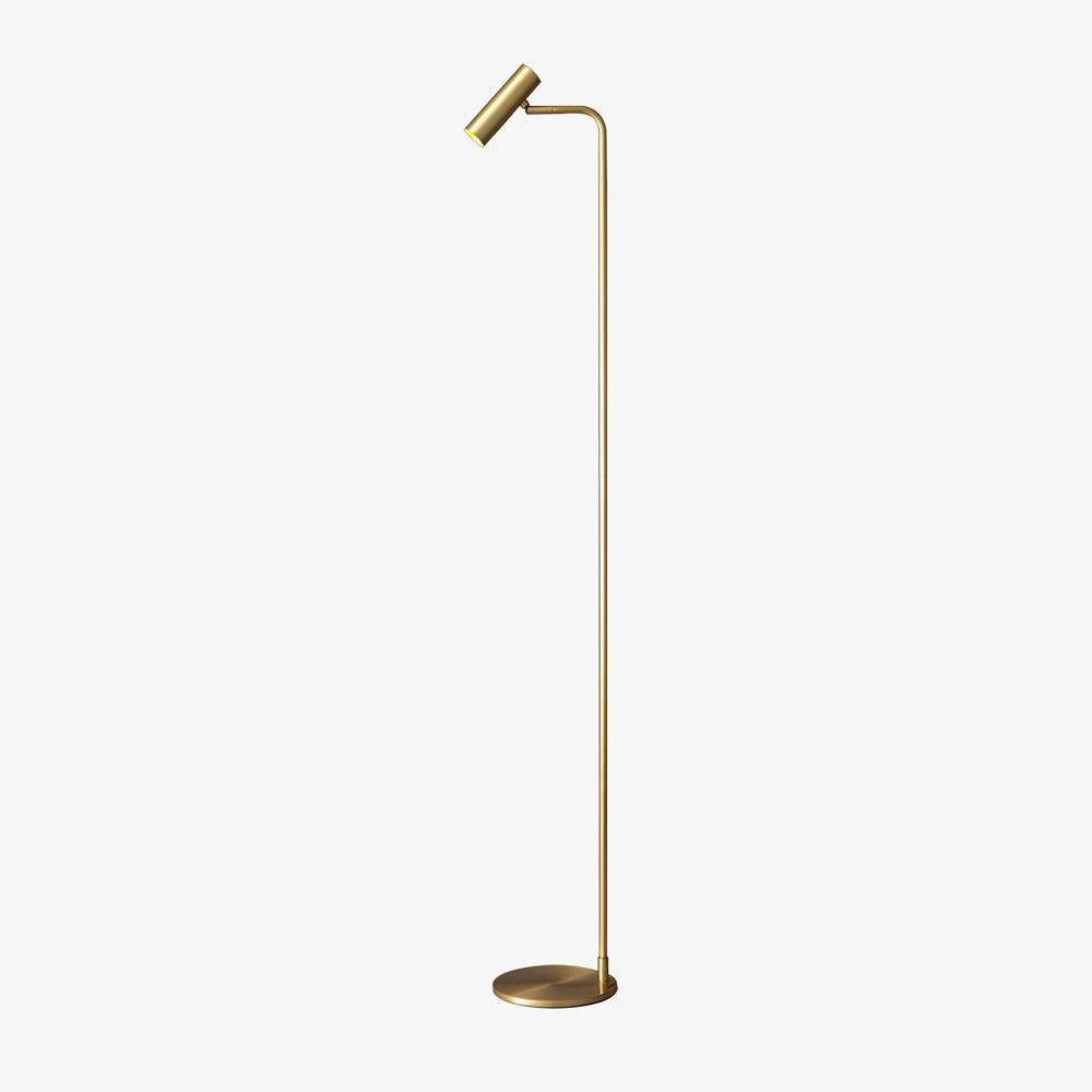 Torris Tall Floor Light, Floor Lamp, Brass, W 7.9″ x H 57.4″