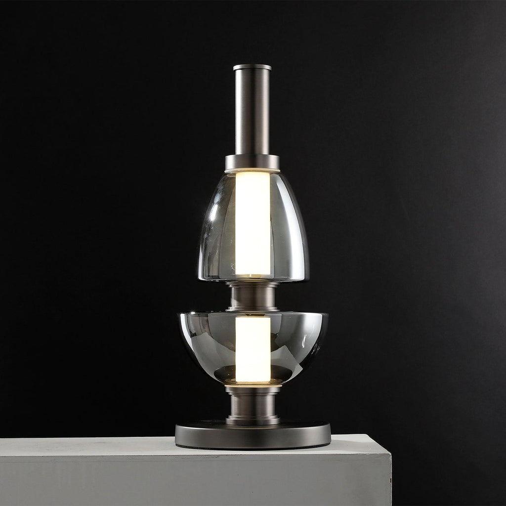 Symbol Table Lamp, Bedside Table Lamp, Aluminium, Dia 20cm x H 50cm