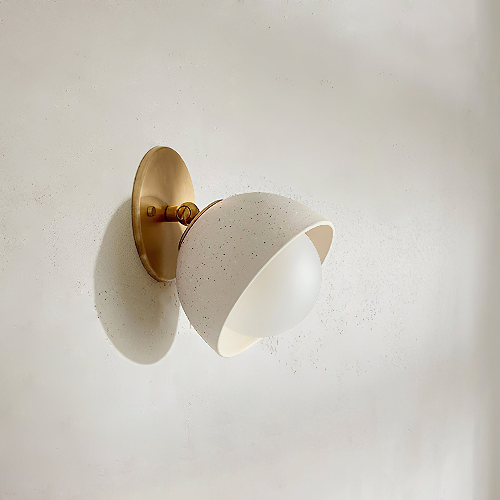 Tranquil Travertine Wall Wall Light, Hardwired Wall Sconce, detail 5
