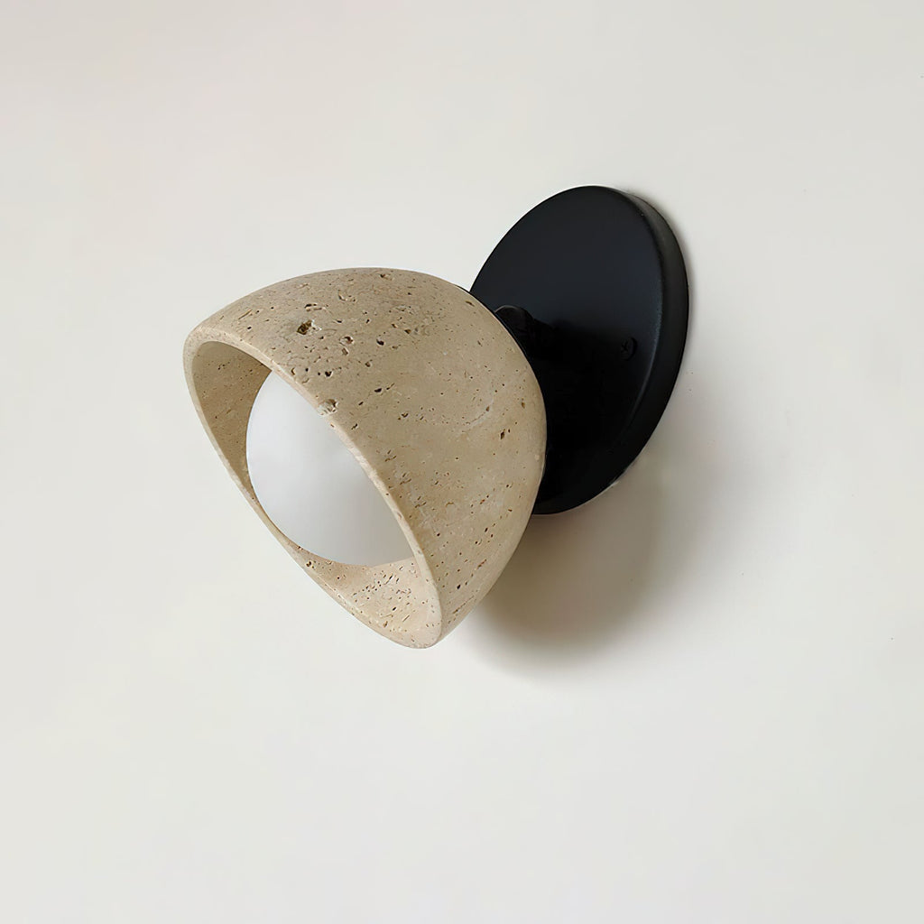 Tranquil Travertine Wall Wall Light, Hardwired Wall Sconce, detail 13
