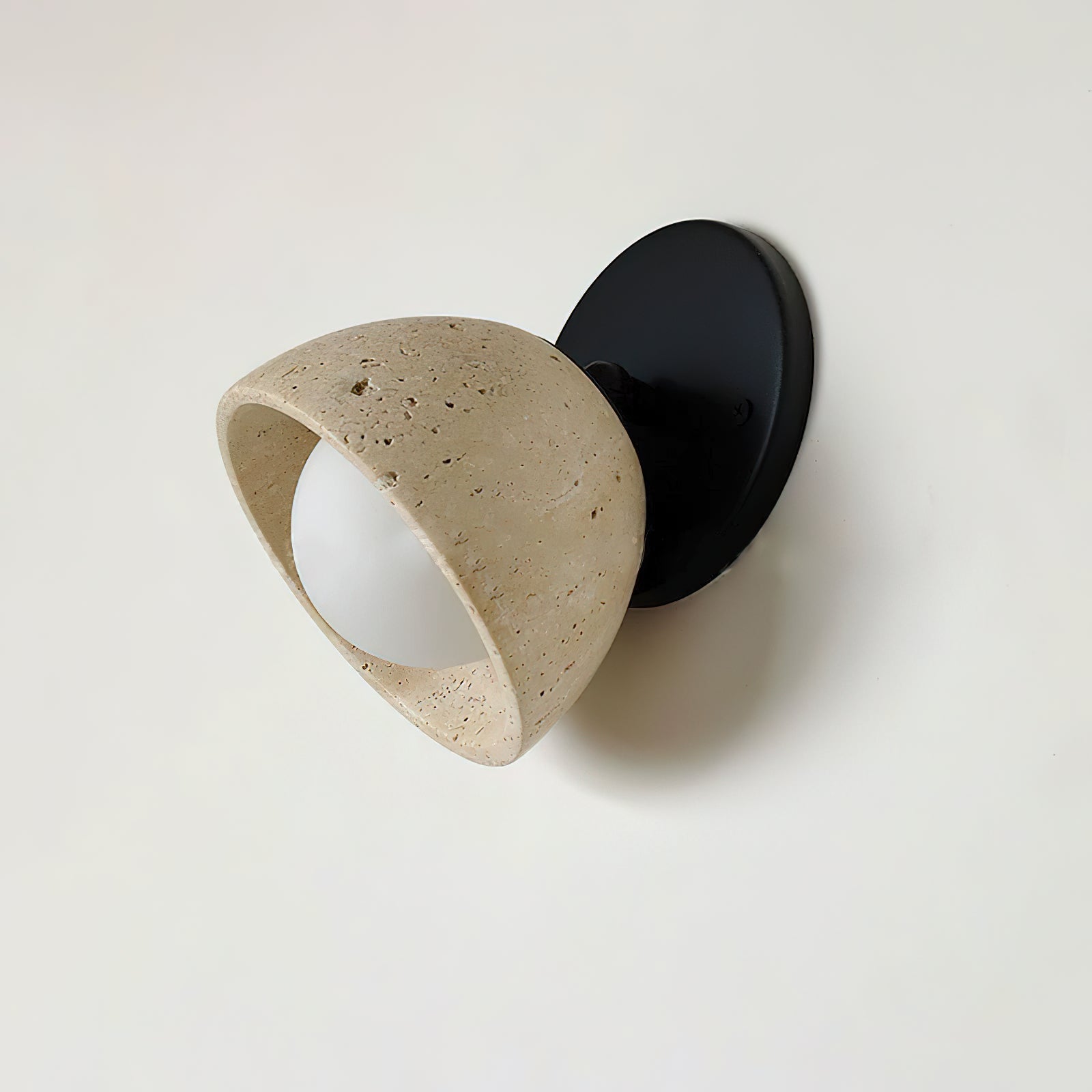 Tranquil Travertine Wall Wall Light, Hardwired Wall Sconce, detail 13