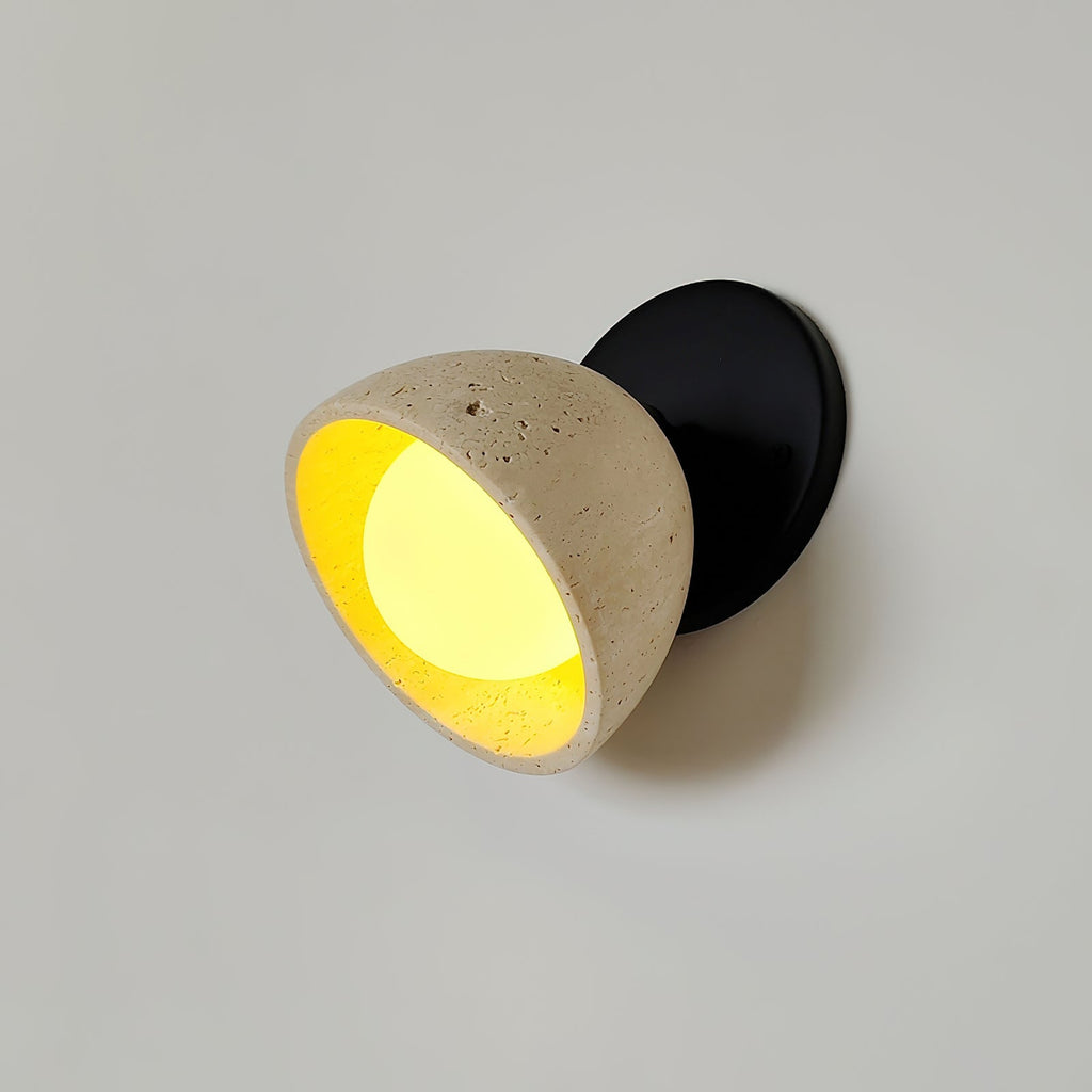 Tranquil Travertine Wall Wall Light, Hardwired Wall Sconce, detail 2