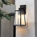 Trapezoidal Waterproof LED Vintage Exterior Wall Light Wall Light Lighting, Outdoor Wall Light, Die-cast Aluminum, W 6in x D 5in x H 12in