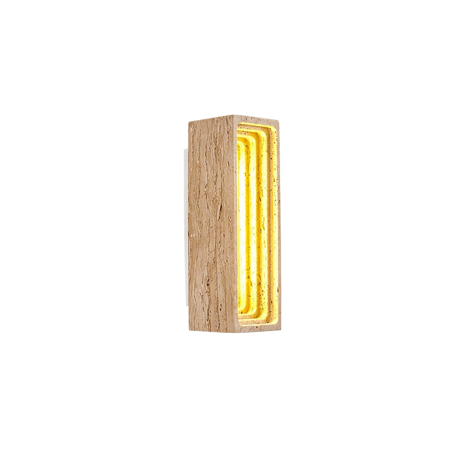 Canyon Travertine Wall Light, Hardwired Wall Sconce, detail 10