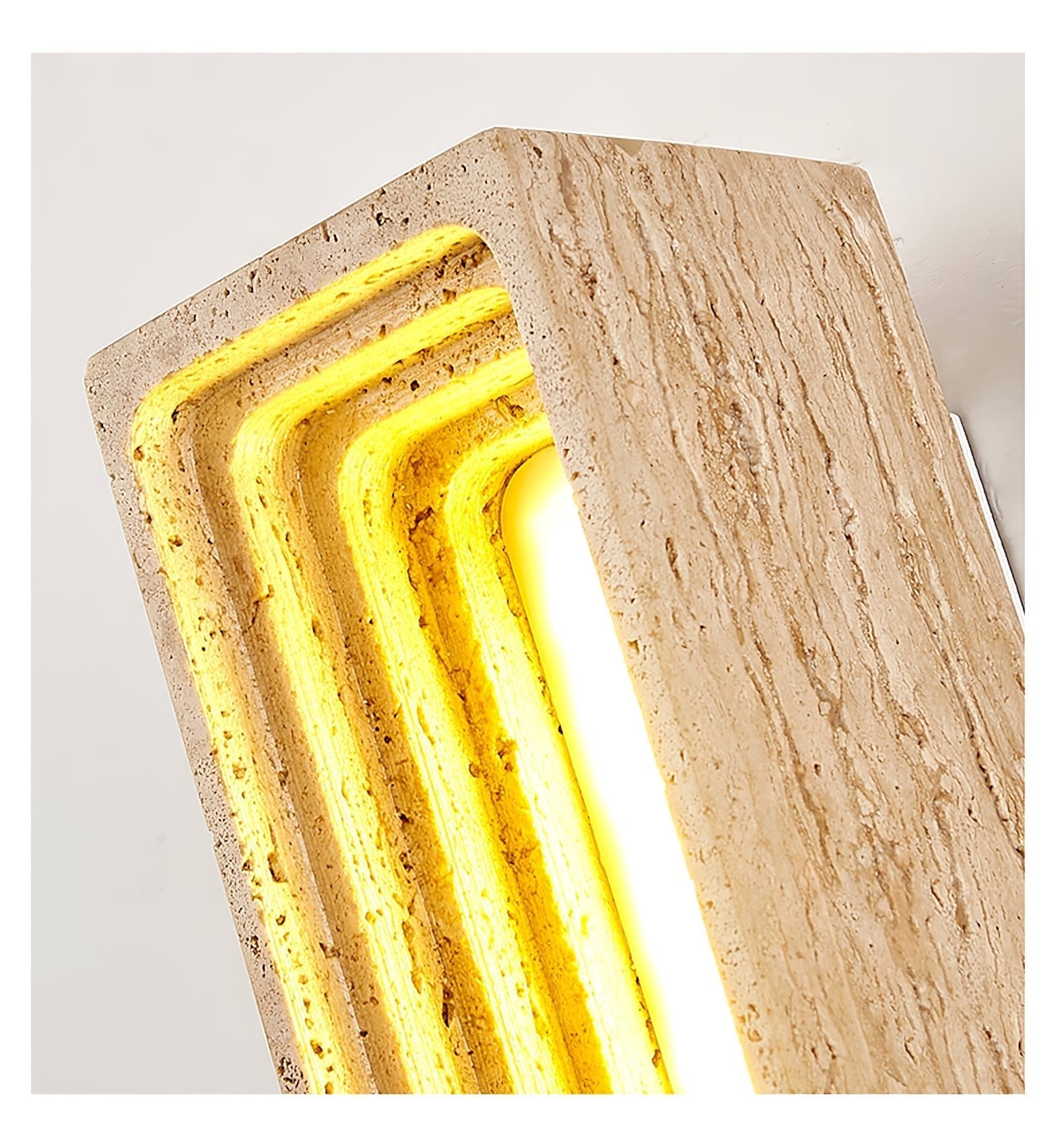Canyon Travertine Wall Light, Hardwired Wall Sconce, detail 12