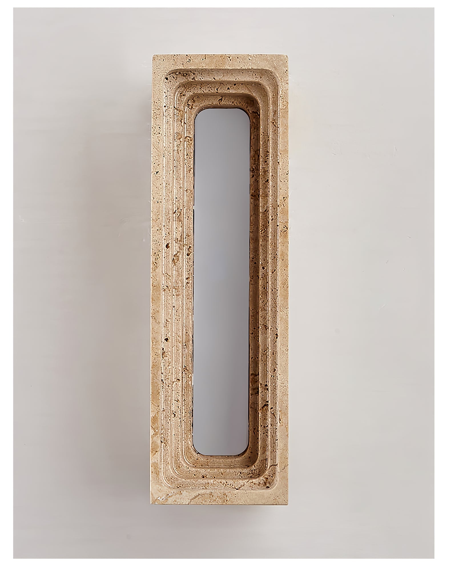 Canyon Travertine Wall Light, Hardwired Wall Sconce, detail 13