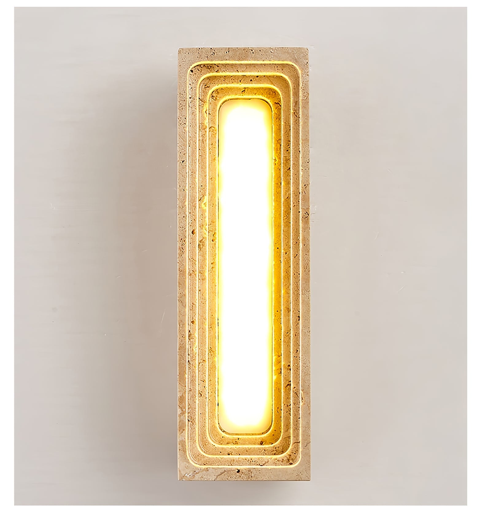Canyon Travertine Wall Light, Hardwired Wall Sconce, detail 15