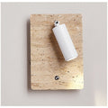 Travertine Axis Directional Wall Light, Hardwired Wall Sconce, Metal, Dia 16cm x H 23cm
