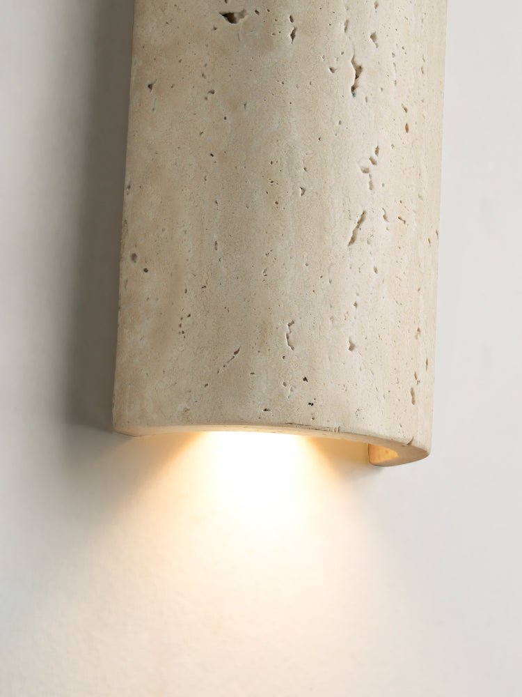 Travertine Capsule Wall Light, Hardwired Wall Sconce, detail 7
