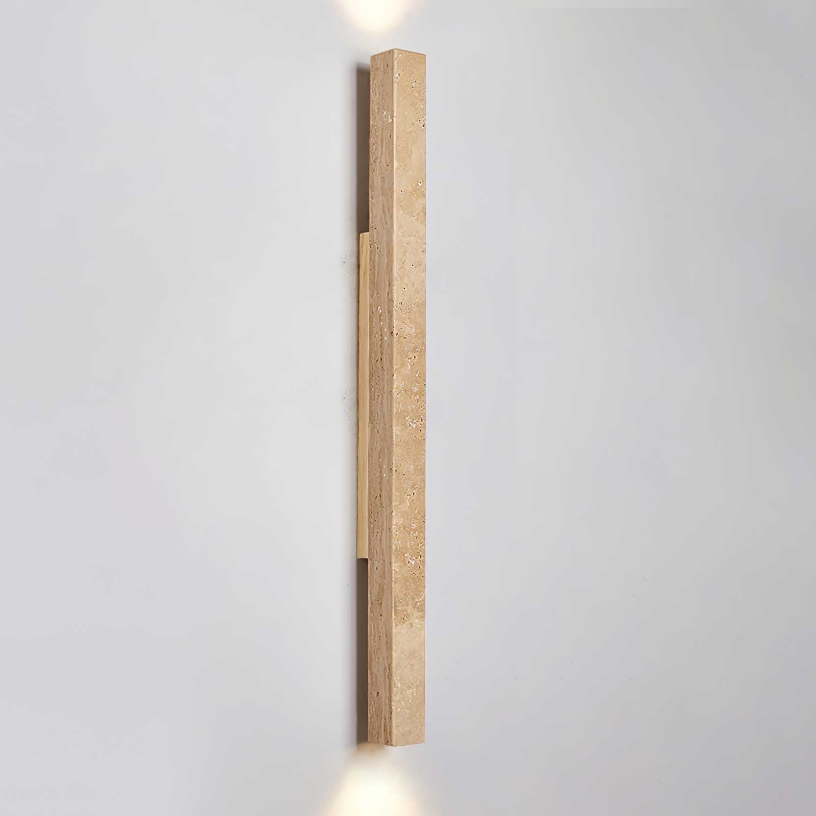 Travertine Column Wall Light, Hardwired Wall Sconce, detail 31