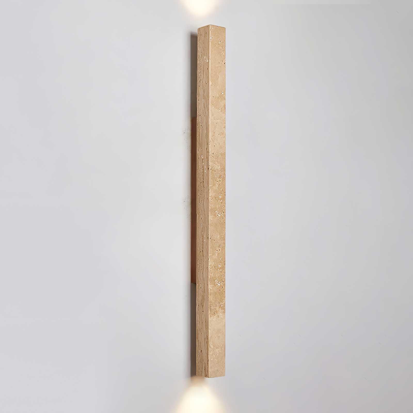 Travertine Column Wall Light, Hardwired Wall Sconce, detail 32