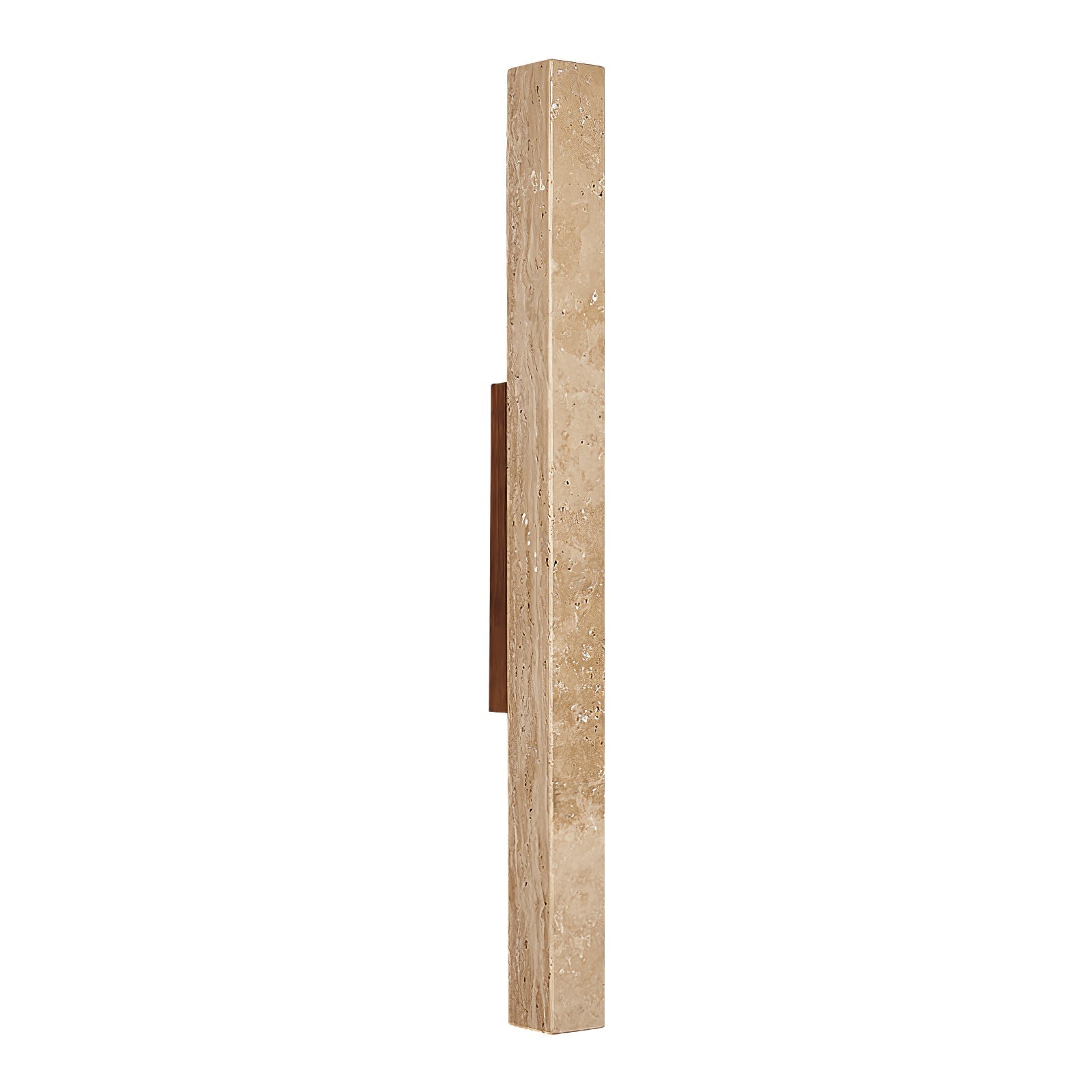 Travertine Column Wall Light, Hardwired Wall Sconce, detail 14