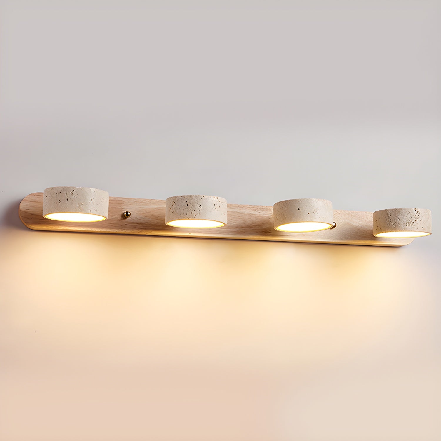 Travertine Duo Rechargeable Wall Light, Bathroom Wall Sconce, detail 17
