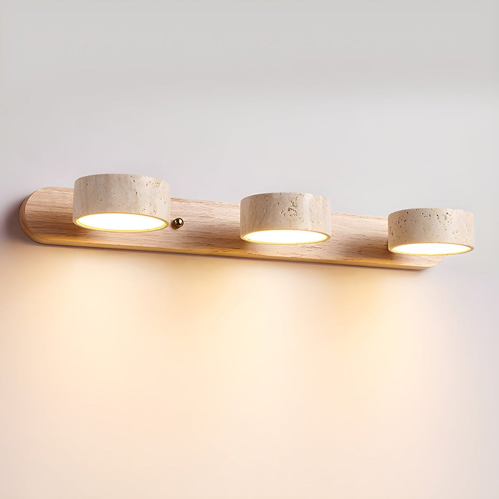 Travertine Duo Wall Light - 2-Light Size: Dia 32cm x... Travertine, Hardwired Wall Sconce, detail 22
