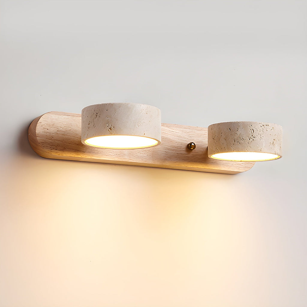 Travertine Duo Rechargeable Wall Light, Bathroom Wall Sconce, detail 26