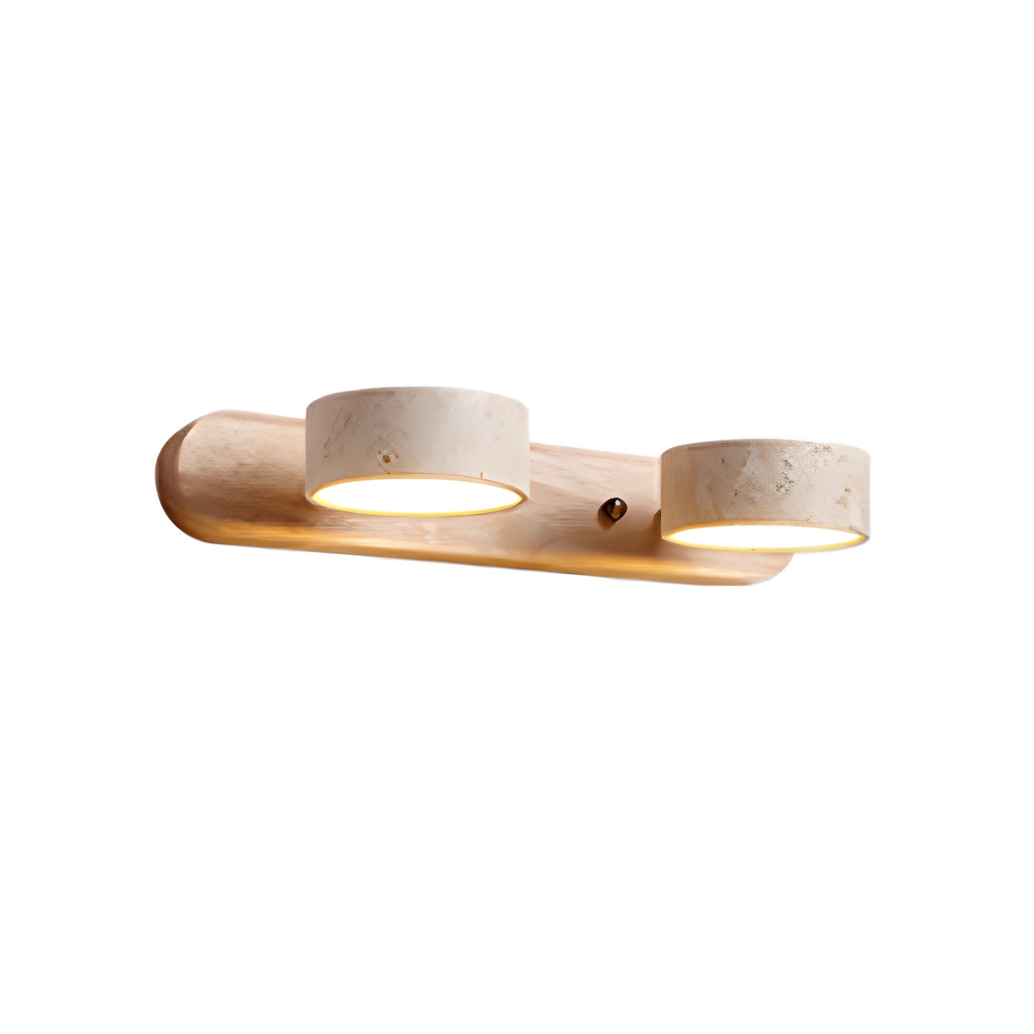Travertine Duo Wall Light - 2-Light Size: Dia 32cm x... Travertine, Hardwired Wall Sconce, detail 19