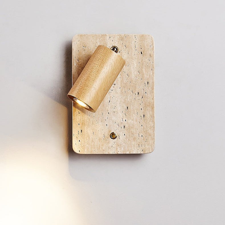 Travertine Spot Wall Light, Hardwired Wall Sconce, detail 10