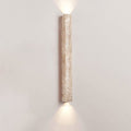 Travertine Stripe Wall Light, Hardwired Wall Sconce, Metal, Model A: Dia 5cm x H 60cm