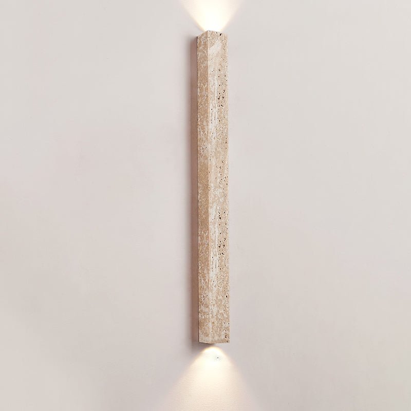 Travertine Stripe Wall Light, Hardwired Wall Sconce, detail 14