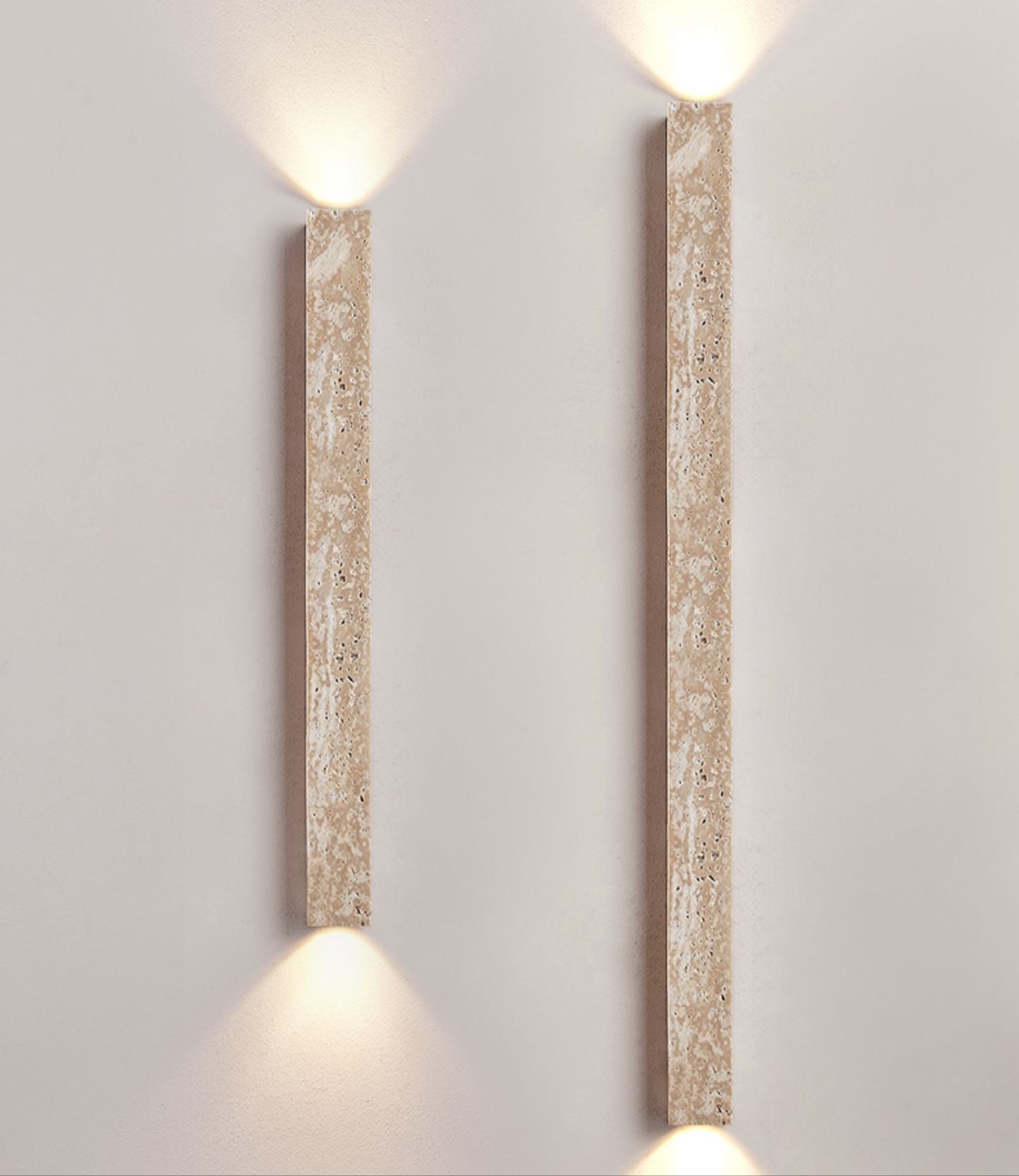 Travertine Stripe Wall Light, Hardwired Wall Sconce, detail 7