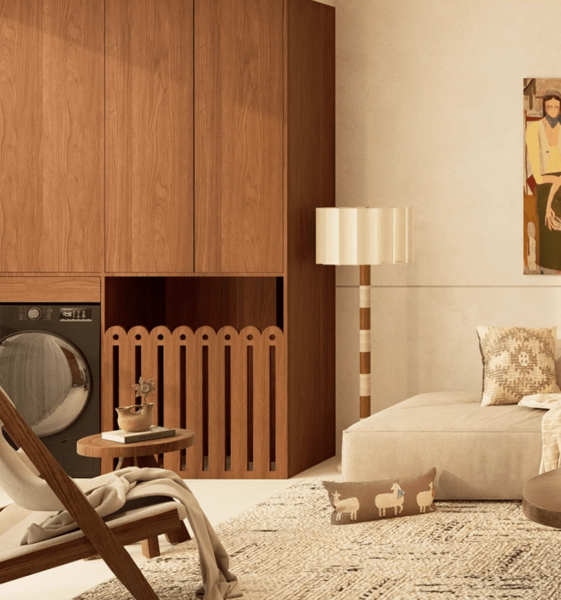 Travertine Striped Floor Light, Floor Lamp, detail 7