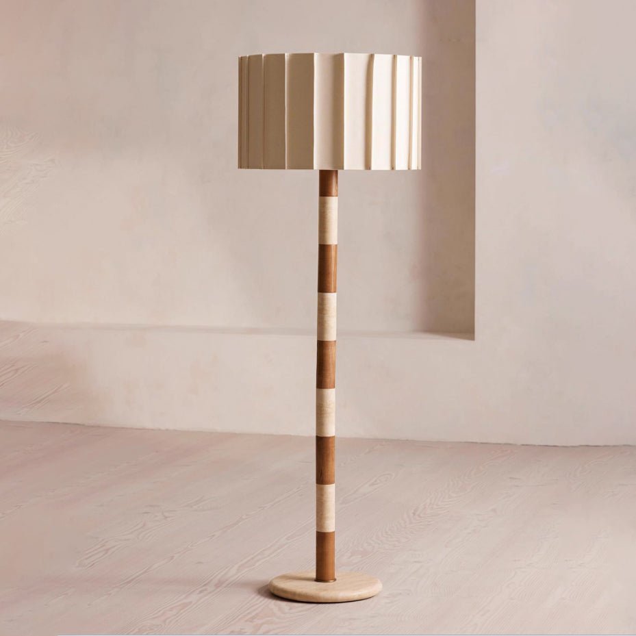 Travertine Striped Floor Light, Floor Lamp, detail 5
