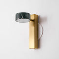 Traviso Solo Wall Light, Hardwired Wall Sconce, Marble, Dia 10cm x H 23cm