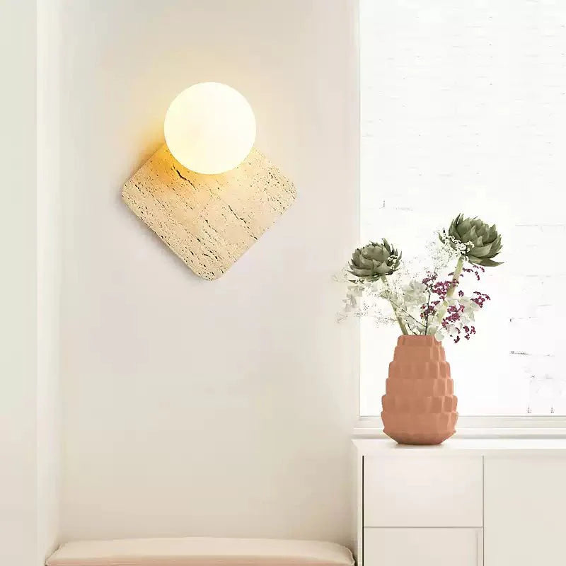 Travora Globe Wall Light, Hardwired Wall Sconce, detail 3