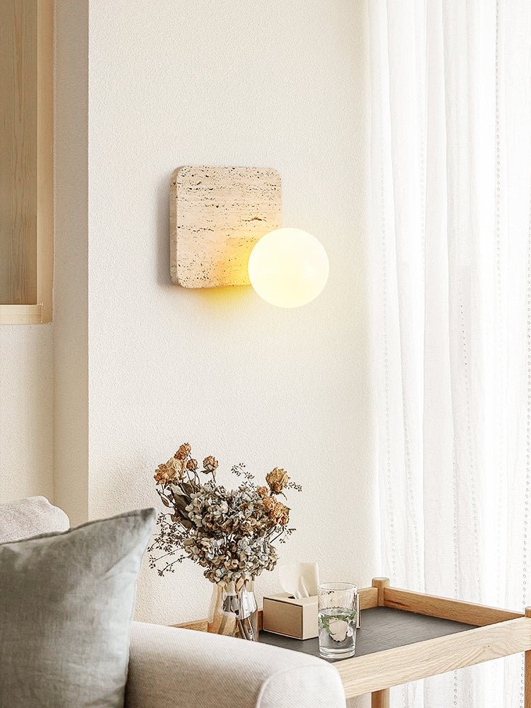 Travora Globe Wall Light, Hardwired Wall Sconce, detail 12