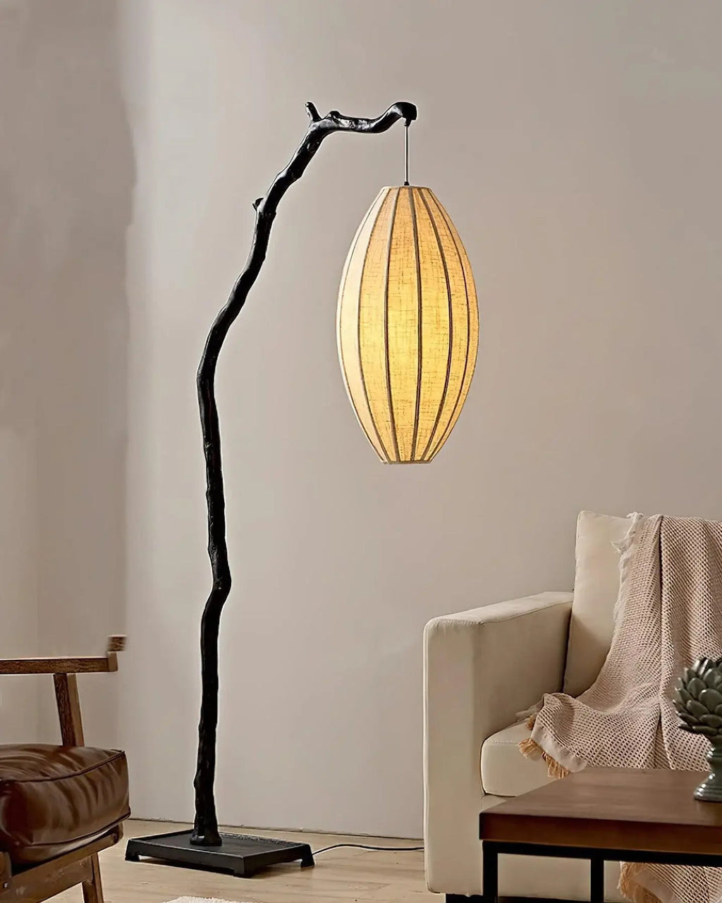 Tree Lantern Sculpture Floor Light, Floor Lamp, detail 8