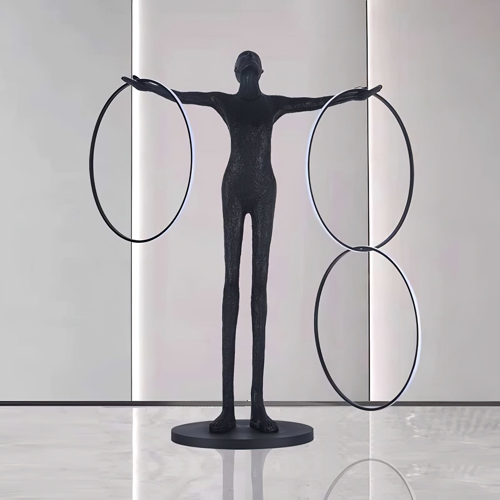 Trinity Life Sculpture Tall Floor Light, Floor Lamp, detail 10