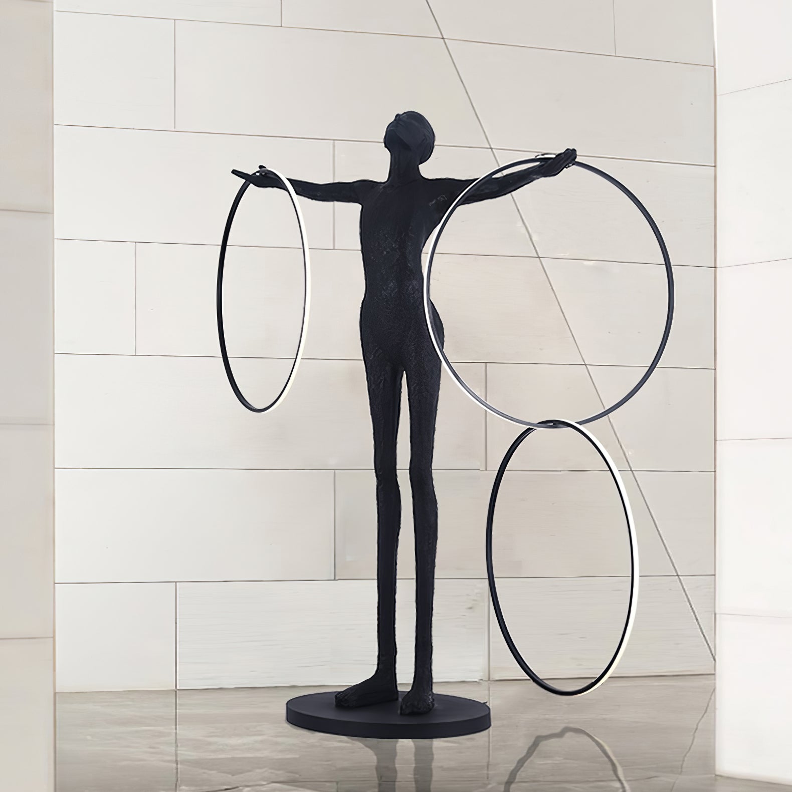 Trinity Life Sculpture Tall Floor Light, Floor Lamp, detail 7