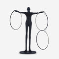 Trinity Life Sculpture Tall Floor Light, Floor Lamp, Metal, Φ 70″ x H 82.6″