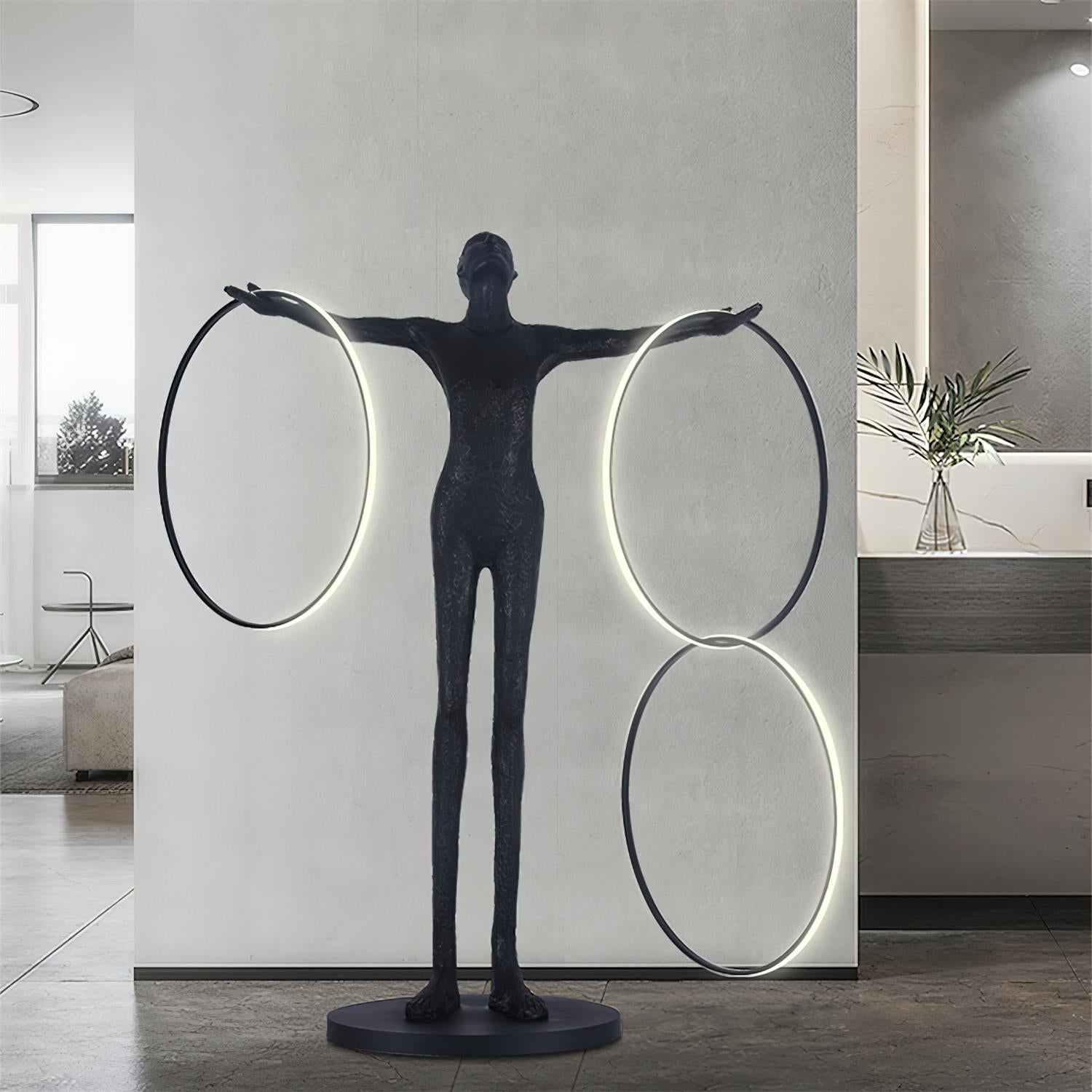 Trinity Life Sculpture Tall Floor Light, Floor Lamp, detail 2