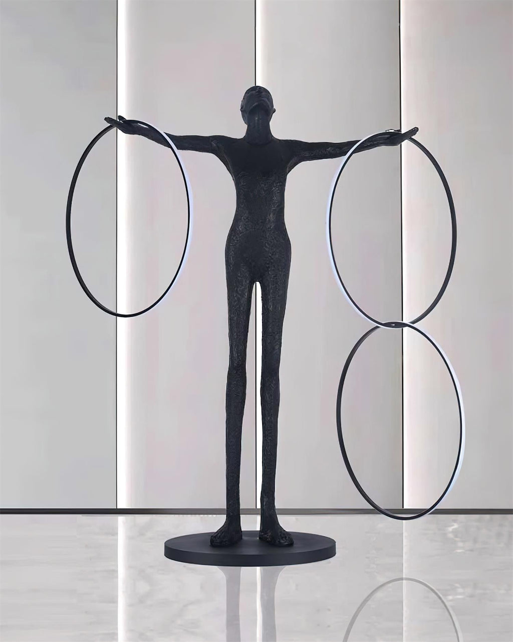 Trinity Life Sculpture Tall Floor Light, Floor Lamp, detail 6
