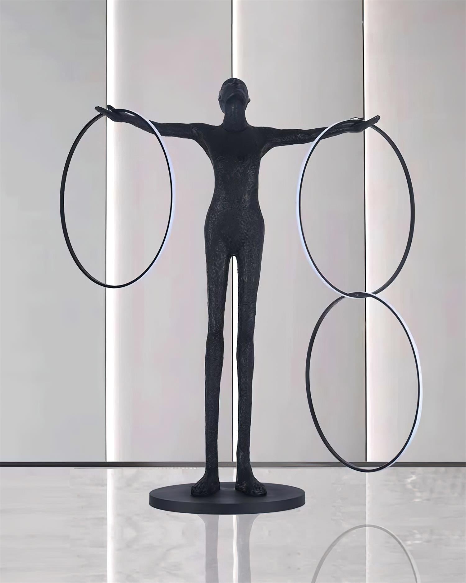 Trinity Life Sculpture Tall Floor Light, Floor Lamp, detail 6